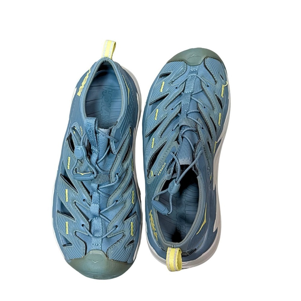 Hoka One One Hopara Blue Yellow Hiking Sandals Womens 9 1106535 PBLR